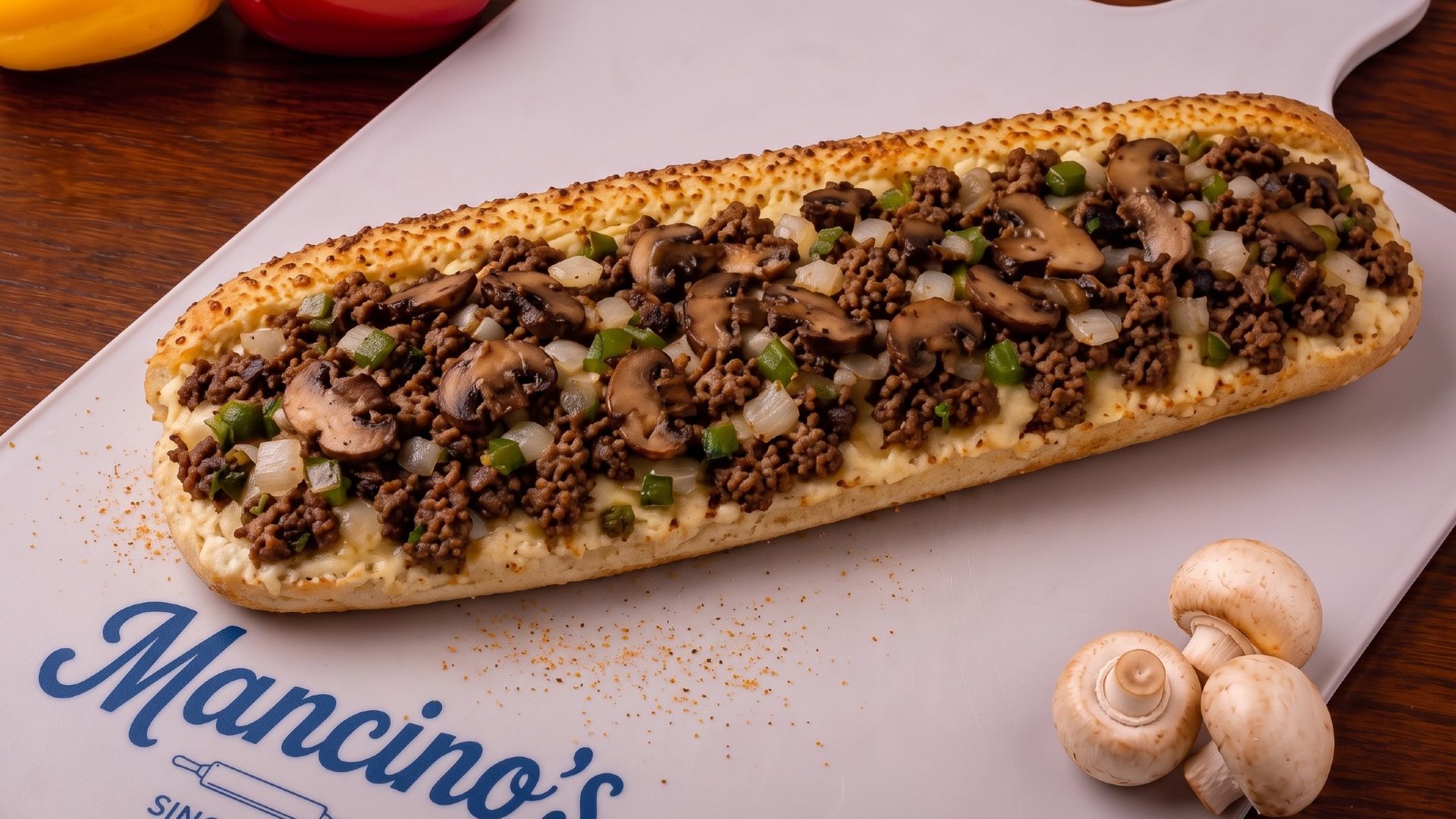 Steak Stuffed Log