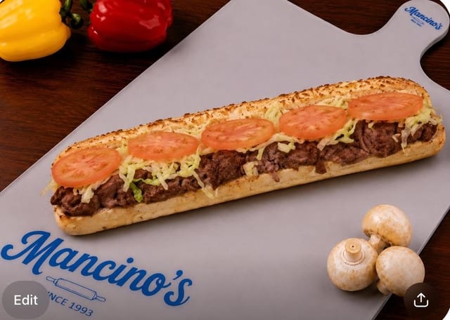 Whole Roast Beef Grinder.