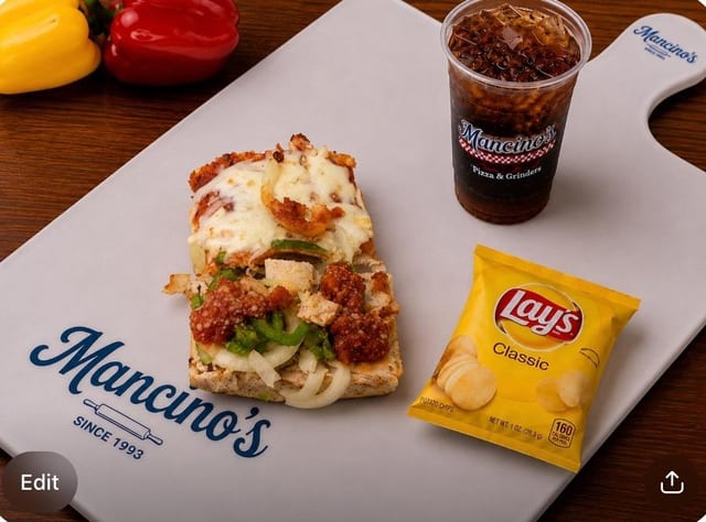 1/4 Chicken Parm Grinder Combo.