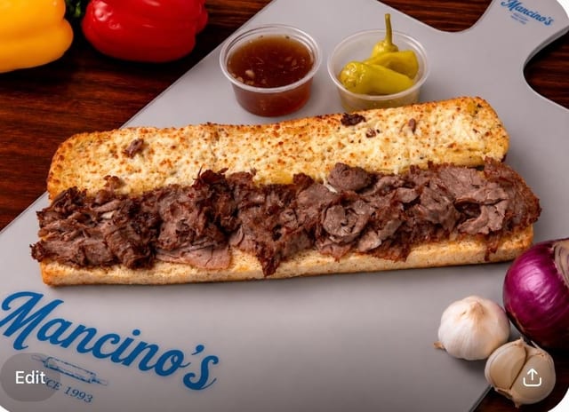 Whole Italian Beef Grinder.