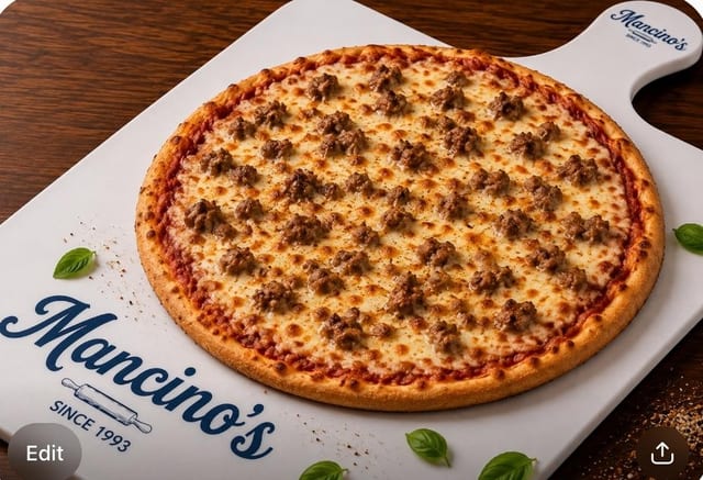 Medium 1 Topping Pizza.