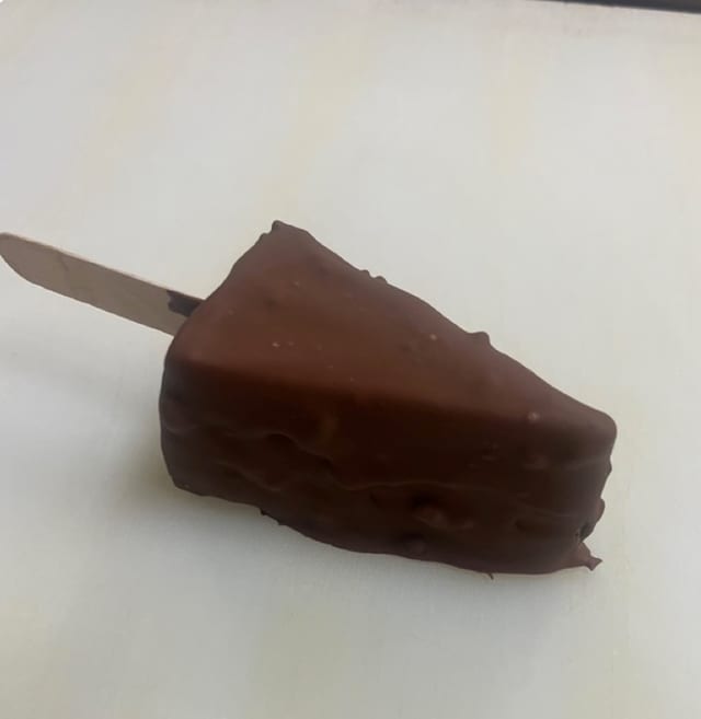 Chocolate Dipped Cheesecake.