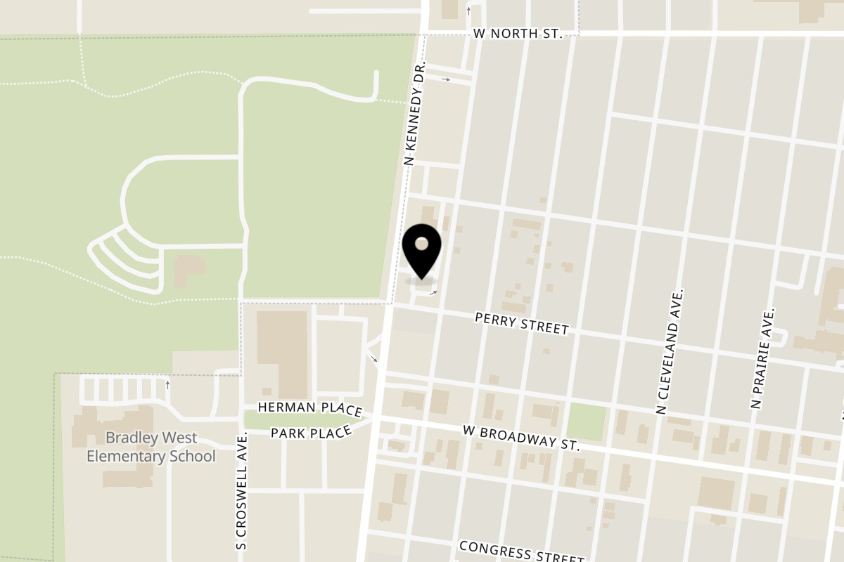 Map showing the location of Mancino's Pizza & Grinders on 200 Kennedy Dr in Bradley